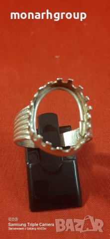 Сребърен пръстен /без камък/