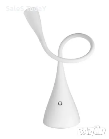 Нощна лампа с LED Touch и USB функция, 11,5х33 см, бял, снимка 3 - Лед осветление - 47564172