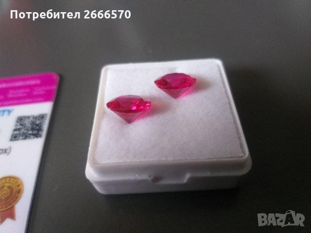 Натурален сертифициран рубин , диамант изомруд сапфир, снимка 2 - Антикварни и старинни предмети - 35359158