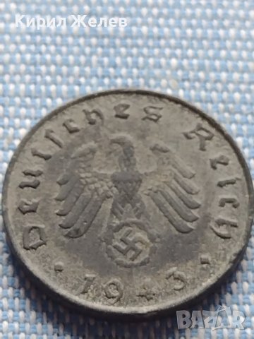 Монета 10 райхсфенинг 1943г. Германия Трети Райх с СХВАСТИКА за КОЛЕКЦИЯ 31578, снимка 5 - Нумизматика и бонистика - 42822354