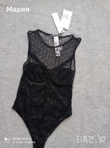 Zara боди с дантела размер S, снимка 4 - Бельо - 44411934