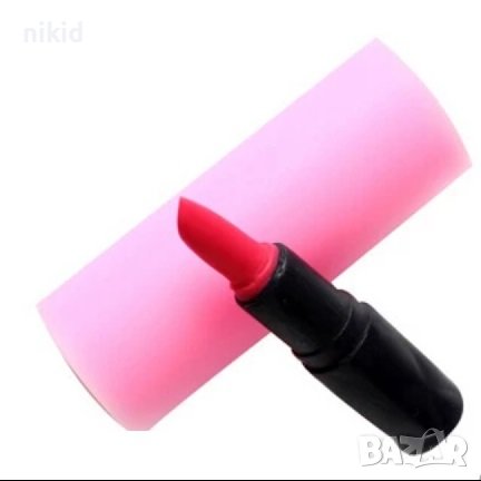 3D цилиндър червило грим козметика силиконов молд форма украса декор торта фондан шоколад гипс сапун