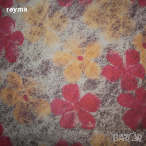 Плат дизайнерска органза естествена коприна принт цветя -50%, снимка 8 - Поли - 34474519