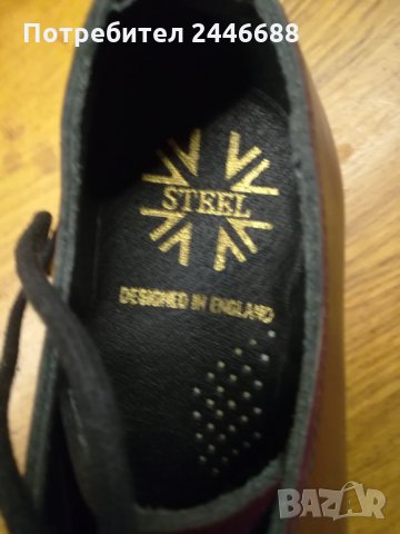 Обувки с метално бомбе Steel. Номер 36., снимка 2 - Дамски боти - 30264411