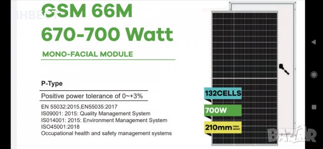 Фотоволтанични Соларни панели 700W, снимка 2 - Друга електроника - 38558183