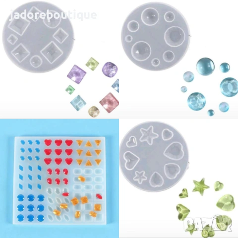 Силиконов молд диаманти кристали различни видове