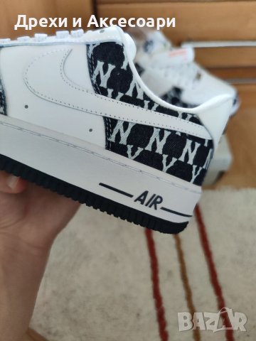 Nike Air Force 1 Denim Нови Оригинални 43 Маратонки Дънков размер Обувки Дънки Деним Страхотни Бели , снимка 7 - Маратонки - 37710073