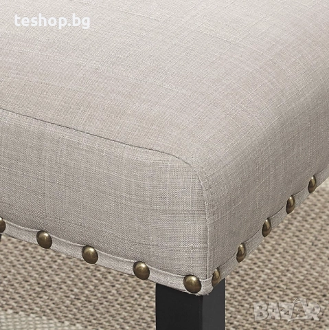 Трапезен стол Roundhill Furniture Biony Cabernet с декорация 2 броя комплект, снимка 3 - Столове - 51657247