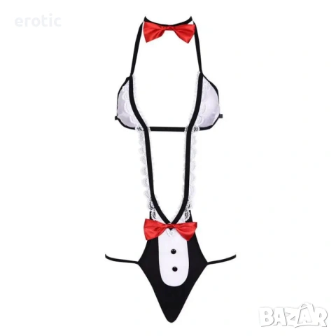 Еротичен костюм на камериерка - Код 2020, снимка 12 - Бельо - 54188232