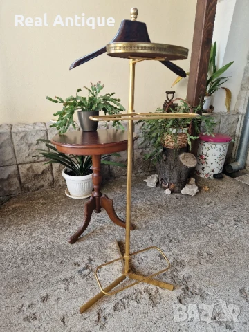 Прекрасна антикварна италианска бронзова закачалка , снимка 4 - Закачалки - 50520973