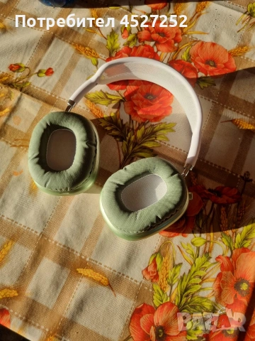 Безжични Bluetooth слушалки тип AirPods Max Green, снимка 3 - Bluetooth слушалки - 53897996