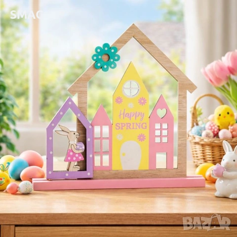 Декоративна къща със зайче 20x3x19cm_1260350