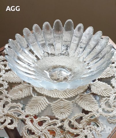 Ретро кристална купа/фруктиера, снимка 4 - Чинии - 40755303