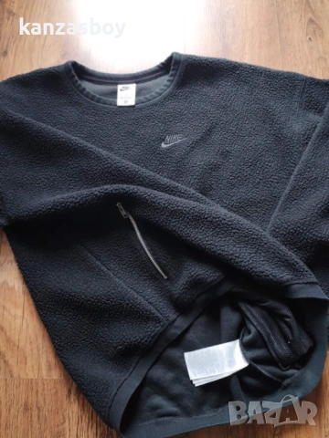 Nike Club Fleece Men's Winterized Crew - мъжка шерпа блуза С, снимка 8 - Спортни дрехи, екипи - 53180087