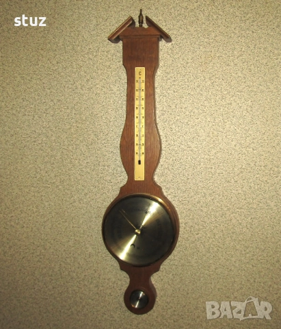 Голям троен уред за стена, барометър, влагомер и термометър