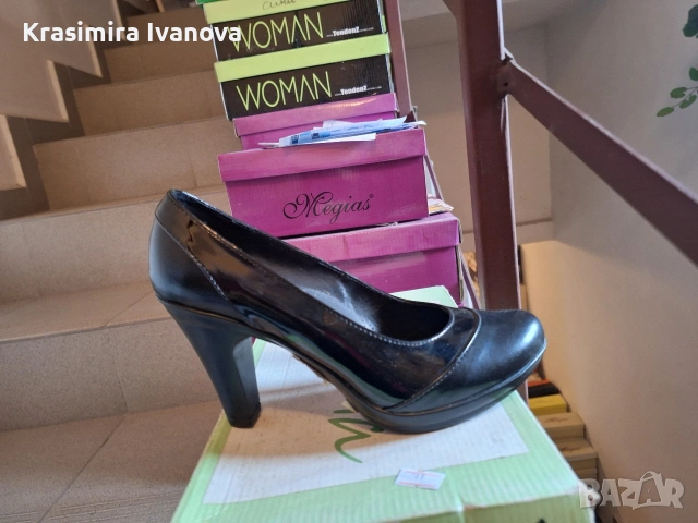 нови обувки естествена кожа и лак , снимка 2 - Дамски елегантни обувки - 54209236