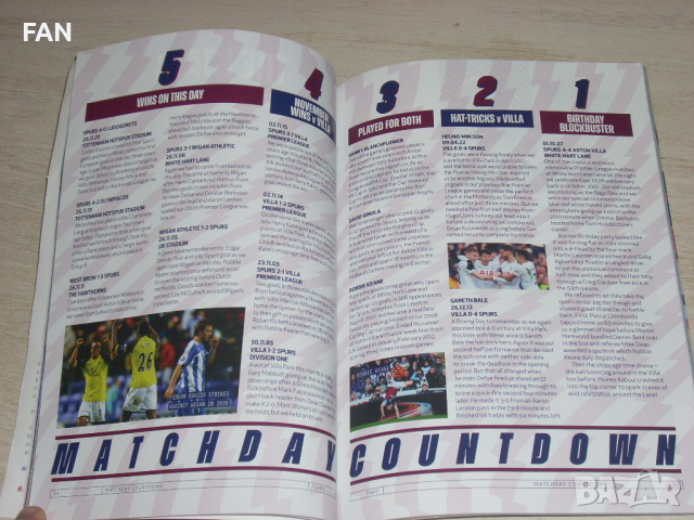 ТОТНЪМ ХОТСПЪР - АСТЪН ВИЛА оригинална английска футболна програма от Висшата лига сезон 2023/24, снимка 11 - Фен артикули - 44697860