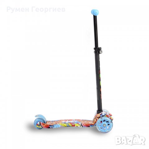 Детска алуминиева тротинетка Rapture син, снимка 3 - Скутери и тротинетки - 34980205