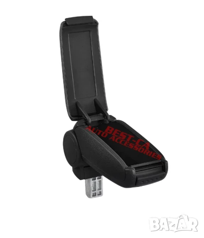 Текстилен черен подлакътник подходящ за Skoda Fabia Mk2 и Skoda Roomster, снимка 4 - Аксесоари и консумативи - 50960680