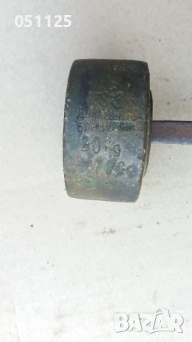 везна, кантар с две деления за 6 и до 20 кг. с топуз , снимка 15 - Антикварни и старинни предмети - 40022946