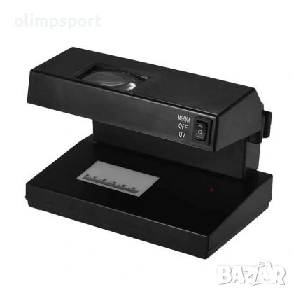 Детектор за фалшиви банкноти с два режима на светлина – UV и бяла. Подходящ за проверка на всички ва