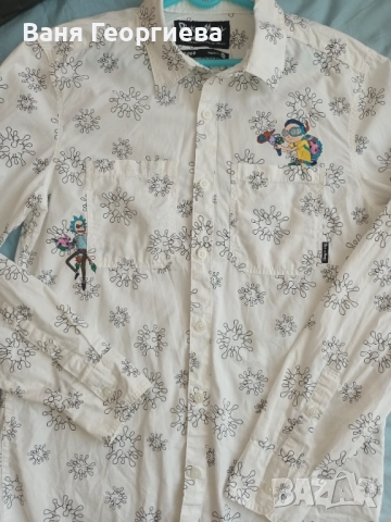 Мъжка риза Rick and Morty XS, снимка 3 - Тениски - 51575081