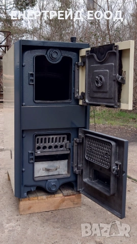 Чугунен котел на твърдо гориво Де Дитрих/De Dietrich 40 kW , снимка 3 - Отоплителни печки - 53974325