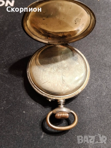 Швейцарски СРЕБЪРЕН джобен часовник - WALDO - 1901г.  - 10 РУБИНА - ПРОМОЦИЯ, снимка 14 - Джобни - 46785195