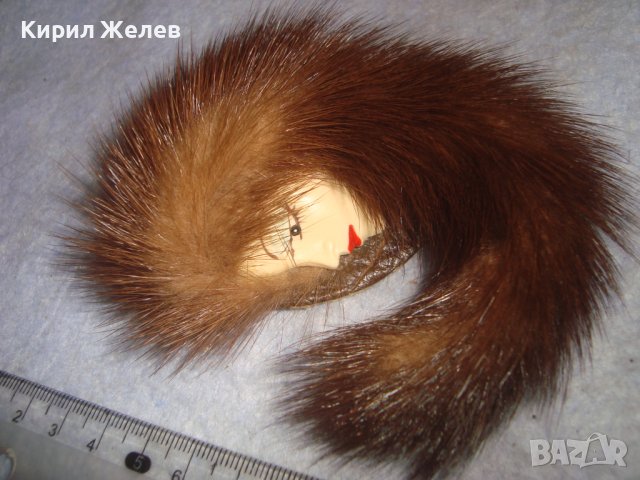 РАЗКОШНА АРТ БРОШКА с КОЖА от НОРКА ИЗКЛЮЧИТЕЛНО КРАСИВ ЕФЕКТЕН ВИНТИДЖ НАКИТ 29040, снимка 11 - Други - 37692296