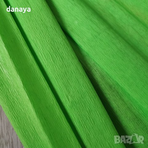 4503 Креп хартия за декорация, 10 цвята, 50x200cm, снимка 3 - Ученически пособия, канцеларски материали - 44477487