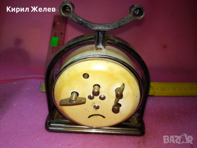 SHANGHAI CHINA Стар РЯДЪК КОЛЕКЦИОНЕРСКИ РЕТРО МЕХАНИЧЕН КИТАЙСКИ БУДИЛНИК ШАНХАЙ 30479, снимка 3 - Антикварни и старинни предмети - 44548954