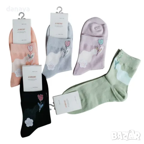 5615 Дамски чорапи Лале, 36-41 номер, снимка 5 - Дамски чорапи - 48832762