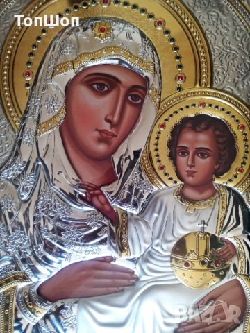 Чудотворна икона Дева Мария от Йерусалим, снимка 2 - Икони - 33856751