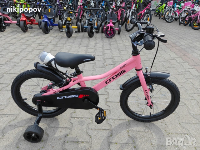 CROSS Алуминиев велосипед 16" DAISY розов, снимка 2 - Велосипеди - 53922849