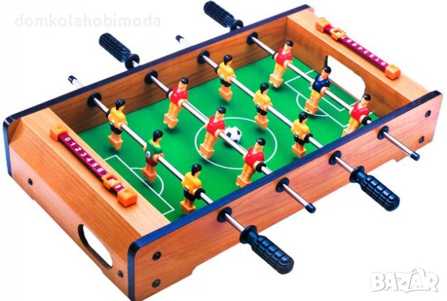 Футболна джага за маса,Дървена 50x31x10 см