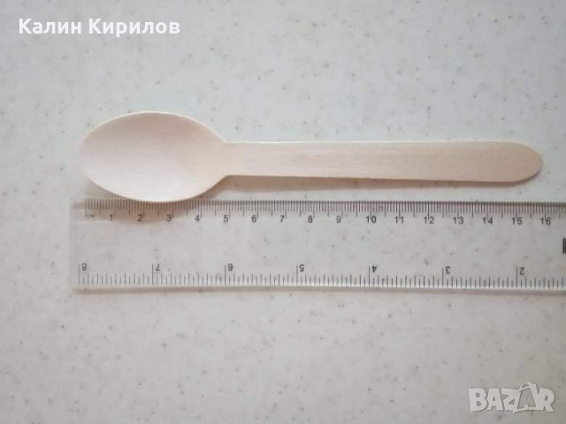(Промоция в описание) Дървени прибори за еднократна употреба, снимка 5 - Прибори за хранене, готвене и сервиране - 30074756