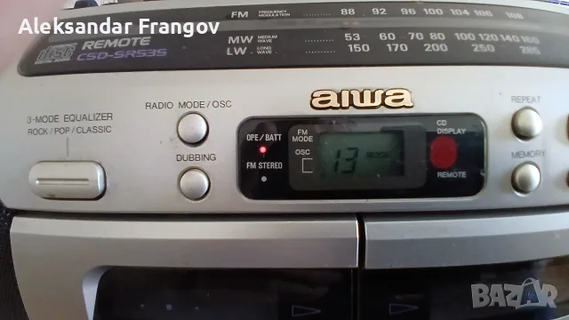 AIWA CSD - SR535 радиокасетофон СD , снимка 14 - Радиокасетофони, транзистори - 56126347
