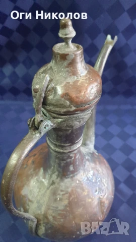 Бакърен османски,турски ибрик , снимка 5 - Антикварни и старинни предмети - 51080619