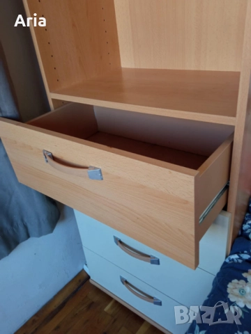 Етажерка с 3 рафта и 4 чекмеджета, снимка 2 - Други стоки за дома - 51480653