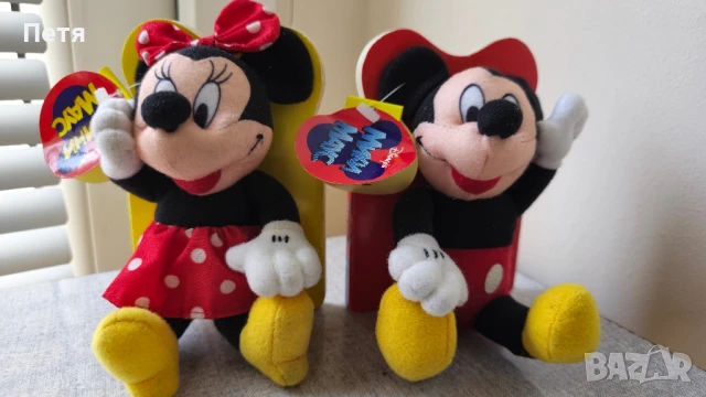 Комплект плюшени приказки Мики и Мини Маус, снимка 3 - Други - 50726406