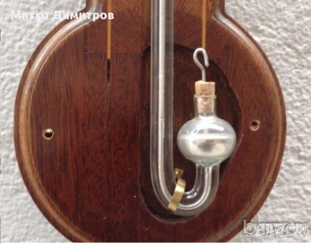 Старинен английски барометър Comitti & Holborn, снимка 8 - Антикварни и старинни предмети - 52718749