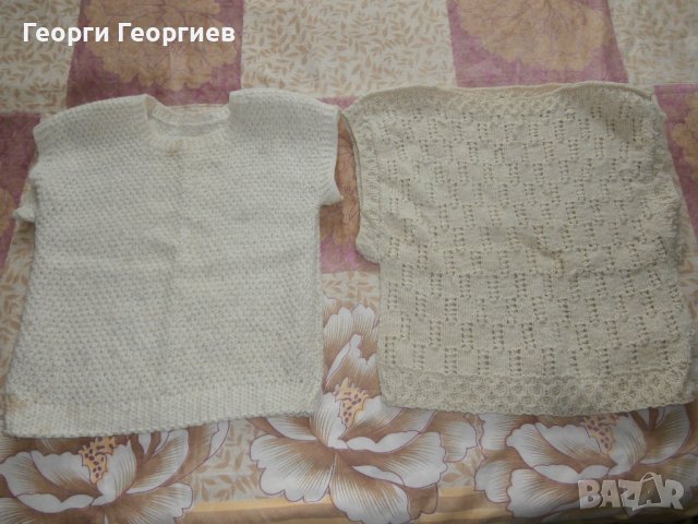 Детски ръчно плетени вълнени елечета