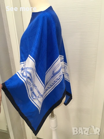 Lauren Ralph Lauren шал/пончо коприна , снимка 2 - Шалове - 53999712