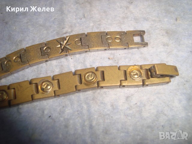 СТАРА МАЙСТОРСКА РЪЧНА ИЗРАБОТКА БРОНЗОВА ПОЗЛАТЕНА РЕТРО АР НУВО ГРИВНА 10013, снимка 6 - Антикварни и старинни предмети - 37026590