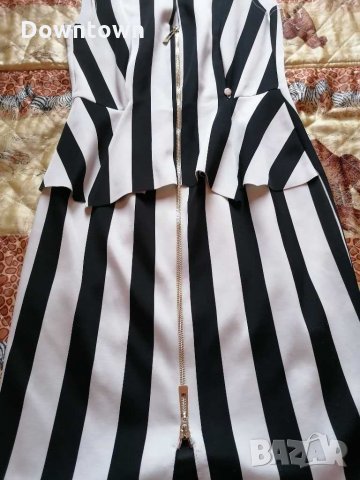 RINASCIMENTO made in Italy, оригинална елегантна Черно-бяла рокля /размер S /, снимка 6 - Рокли - 31088377