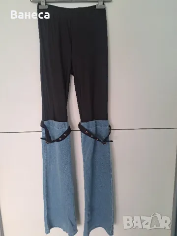 Интересен клин с деним-нов, снимка 1