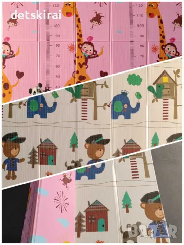 Сгъваемо килимче за игра 200/180 см - различни десени, снимка 4 - Други - 49843707