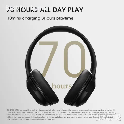 DOQAUS Life 5 Bluetooth слушалки, снимка 2 - Слушалки и портативни колонки - 48131776
