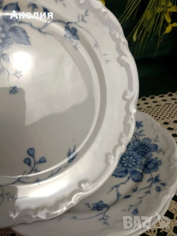 Mitterteich Bavaria сини нежни цветя , снимка 4 - Чаши - 54305702