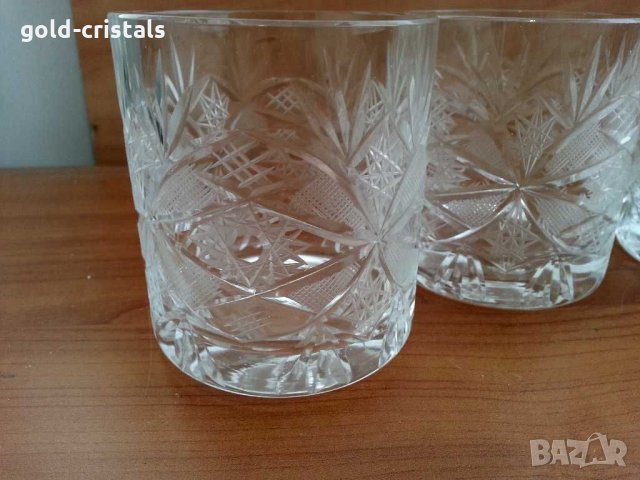 Кристални чаши за уиски, снимка 2 - Антикварни и старинни предмети - 29702736